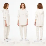 Худи унисекс H2, молочно-белое - фото 3