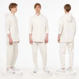 Худи унисекс H2, молочно-белое - фото 5