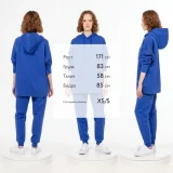 Худи унисекс H2, синее - фото 4