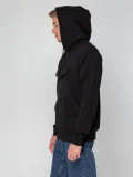 Худи унисекс с карманом на груди Chest Pocket, черное - фото 14