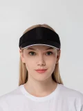 Козырек Active, черный с белым кантом - фото 11
