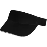 Козырек Active, черный с белым кантом - фото 4
