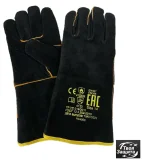 Краги спилковые сварщика ПРОФИ черные (RX40009) - фото 1