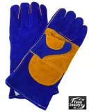 Краги спилковые сварщика с кевларовой нитью ПРОФИ синие (RX4027S) - фото 1