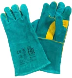 Краги спилковые РЛ, флисовая подкладка, кевларовая нить - фото 1