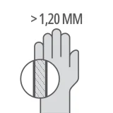 Краги сварочные усиленные с огнестойкой нитью Kevlar® TER300 DeltaPlus - фото 4