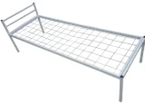 Кровать одноярусная металлическая, порошковое покрытие - фото 1