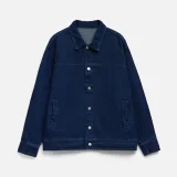 Куртка джинсовая O1, темно-синяя - фото 13