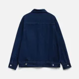 Куртка джинсовая O1, темно-синяя - фото 14