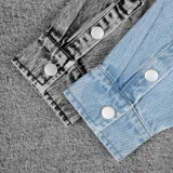 Куртка джинсовая O3, серая - фото 12