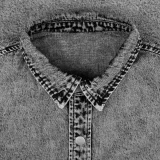 Куртка джинсовая O3, серая - фото 6