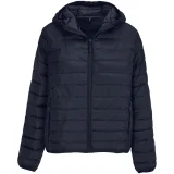 Куртка с капюшоном женская Stream Women, темно-синяя - фото 1