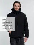 Куртка софтшелл мужская Zagreb, черная - фото 10