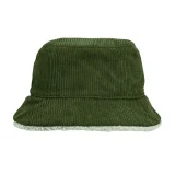 Панама Bucket двусторонняя утепленная, хаки с бежевым - фото 1