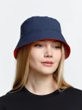 Панама Nylon двусторонняя, темно-синяя с красным - фото 7