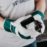 Перчатки комбинированные спилковые Jeta Safety Sigmar JSL-201 зеленые - фото 5