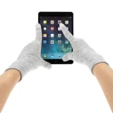 Перчатки сенсорные Urban Flow, светло-серые - фото 4