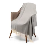 Плед Bilbo, серый 140х200 см - фото 10