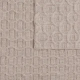 Плед Braidera, бежевый меланж 90х160 см - фото 3