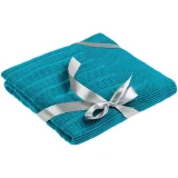 Плед Field, бирюзовый 90х160 см - фото 5