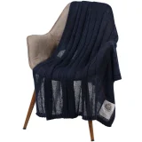 Плед Grasse, синий 130х170 см - фото 3