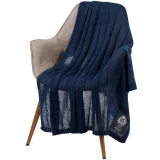 Плед Grasse, синий 130х170 см - фото 9