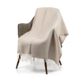 Плед «Капри», бежевый 140х200 см - фото 5