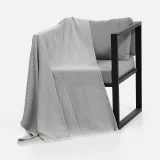 Плед Landour, серый 130x160 см - фото 5