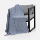 Плед Landour, синий 130x160 см - фото 5