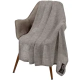 Плед Medley, бежево-серый 130х170 см - фото 9