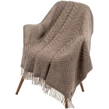 Плед Morena, бежево-коричневый - фото 1