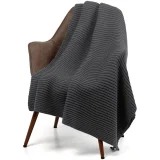 Плед Quill, темно-серый 110x170 см - фото 1