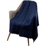 Плед Reframe, темно-синий (сапфир) - фото 5