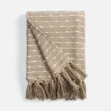 Плед Shimla, бежевый 130x160 см - фото 3