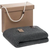 Плед Shirr, серый меланж 125х170 см - фото 8