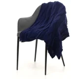 Плед Snefald, темно-синий 120x180 см - фото 1