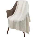 Плед Snippet, молочно-белый 120х180см - фото 1