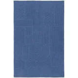 Плед Snippet, синий меланж (джинс) 120х180см - фото 2