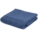 Плед Snippet, синий меланж (джинс) 120х180см - фото 5