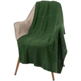 Плед Snippet, темно-зеленый - фото 1