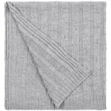 Плед Trenza, светло-серый 110х170 см - фото 1