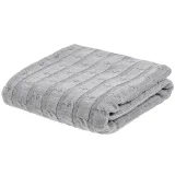 Плед Trenza, светло-серый 110х170 см - фото 2