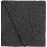 Плед Trenza, темно-серый 110х170 см - фото 1