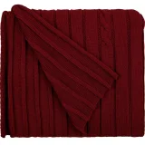 Плед Tressa, темно-красный 110x170 см - фото 2