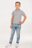Рубашка поло детская Virma Kids, серый меланж - фото 6