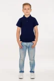 Рубашка поло детская Virma Kids, темно-синяя - фото 6