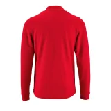 Рубашка поло мужская с длинным рукавом Perfect LSL Men, красная - фото 3