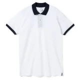 Рубашка поло Prince 190, белая с темно-синим - фото 6