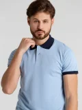 Рубашка поло Prince 190, голубая с темно-синим - фото 10