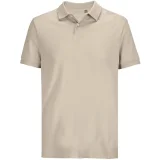 Рубашка поло унисекс Pacific, бежевая (льняная) - фото 1